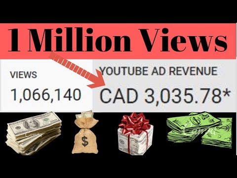 How Much Money Do You Get For 1 Million Views On YouTube - YouTube