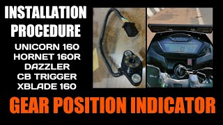 GEAR POSITION INDICATOR || INSTALLATION IN HONDA ENGINE || @ODISHAGARAGE