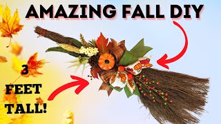 FALL CINNAMON BROOM EASY (LARGE) DIY!!