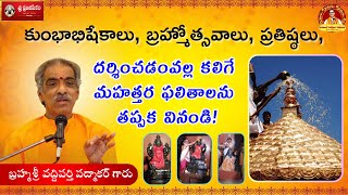 ఆలయ క్రతువుల దర్శన ఫలితాలు | Benefits of Witnessing Temple Rituals | #vaddipartipadmakar