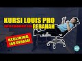 Kursi Ergonomis Louis Pro, Fitur Reclining 160 + Footrest, Jadi Bisa Rebahan