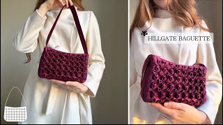 Floral smocked handbag – SEWING TUTORIAL & PATTERN – HILLGATE BAGUETTE handbag, toiletry bag, clutch