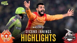 Match 17 - Lahore Qalandars Vs Islamabad United - Second Innings Highlights