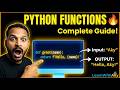 Python Functions Full Course 🔥 | Beginner to Advance (Lambda, Args, Scope)