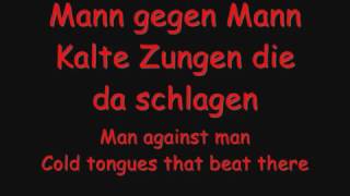 Mann Gegen Mann Rammstein Lyrics \u0026 English