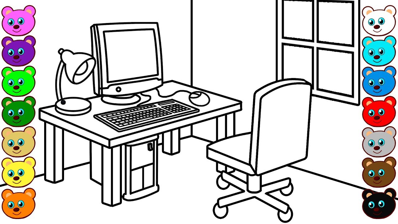 How To Draw Computer Lab