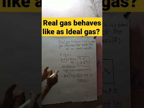 Real Gas Behaves Like As Ideal Gas - YouTube