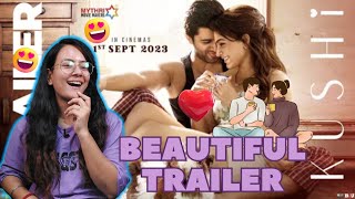 KUSHI Official Trailer Reaction | Telugu | Hindi | Vijay Deverakonda | Samantha | Shiva Nirvana