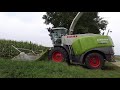 lohnunternehmen scholten met 2 claas jaguar 950 s in de mais 2017