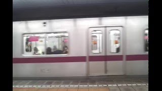 東京メトロ半蔵門線 8000系 押上行き 九段下駅 到着（IGBT VVVF）