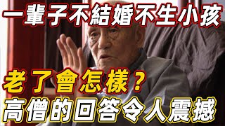 一輩子不結婚、不生小孩，晚年會有什麼果報？高僧的回答令人震撼！無數人看完淚流不止！ | 佛說