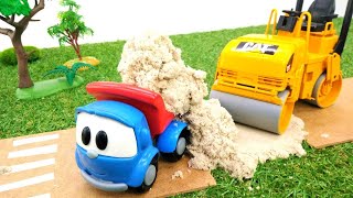 Araba oyunları. Küçük kamyon Leo yolu tamir ediyor! Çocuklar için eğitici video