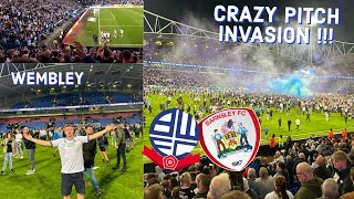 PITCH INVASIONS AND UNREAL SCENES AS BOLTON HOLD ON TO GO TO WEMBLEY !!!! AGG. (5-4) VS BARNSLEY !!