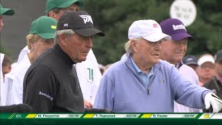 Gary Player, Jack Nicklaus and Tom Watson tee off to open the 2024 Masters 🏌️