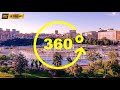 [4k] 360video Virtual Reality. Union Square, Bucharest, Romania. Also called 