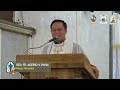 HOMILY || FR AGERIO PAÑA