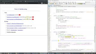 12.9 Object class methods wait() notify() notifyAll() for inter-thread communication