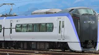 E353系モトS107編成構内試運転　長野総合車両センター