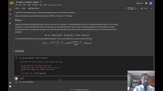 Python in Finance: Session 1 Exercise Solution