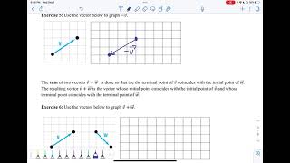 MTH 112 Vector Operations - Graphically