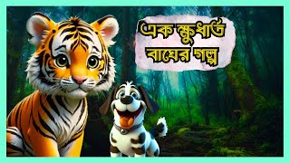 একটি ক্ষুধার্ত বাঘের গল্প। Audio Kids Story | KidsGolpo | Ekti Khudharto Bagh।