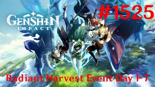 Genshin Impact Walkthrough Part 1525 - Radiant Harvest Event Day 1-7 (No Commentary)