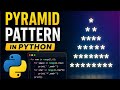 Pyramid patterns using python code 🚀
