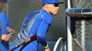 Air Baez - Cubs Javier Baez Goes High to Make Catch