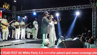 WASIU AYINDE SING FOR KAMO STATE AND HIS WIFE AT K1 DE ULTIMATE ALL WHITE PARTY FEST 4.0