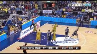 Euroleague 2011/12, Game 9: Maccabi Tel Aviv - Efes Istanbul 96:57