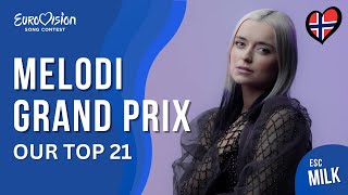 🇳🇴 Melodi Grand Prix 2023 (Norway) | OUR TOP 21 | Eurovision 2023