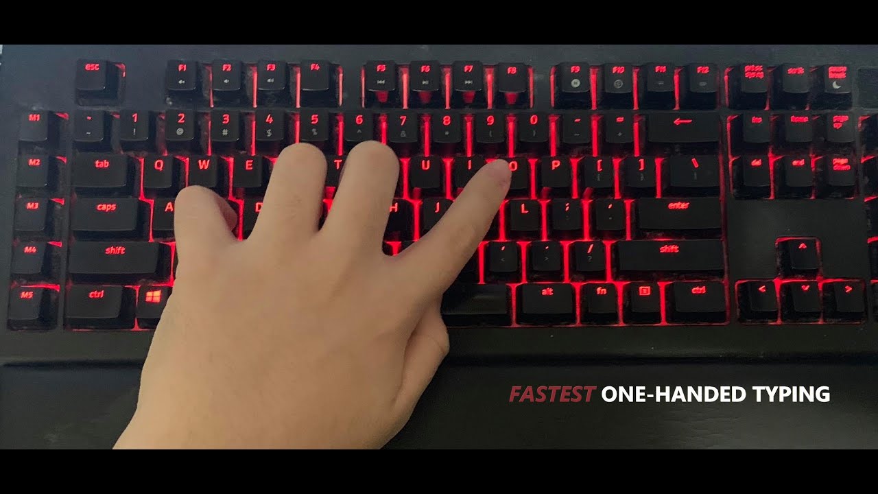 Fastest One Handed Typing 60 Wpm 10fastfingers Youtube