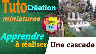 COMMENT RÉALISER UNE CASCADE POUR VOTRE VILLAGE DE NOEL OU POUR UN DECORS MINIATURE [TUTO]