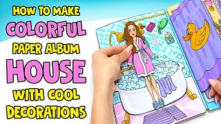 DIY Coolest Paper Doll House In Album || FUN AND EASY CRAFTS!
