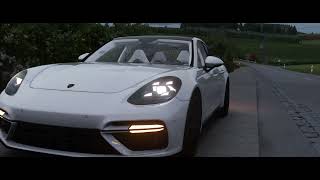 Porsche Dynamic Light System (PDLS) on Panamera Turbo (Assetto Corsa)