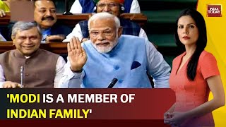 Watch : Rahul Gandhi Vs PM Modi In Parliament 2023