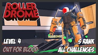 RollerDrome - Out for Blood - Level 4 - S RANK \u0026 All Challenges