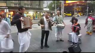 Beautiful Violin and Accordion Jam with Hare Krishnas