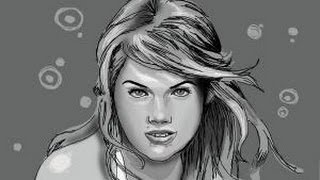 How to draw Kate Upton