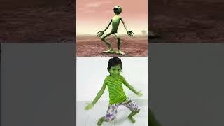 Green Alien Dance 👽 | Dame Tu Cosita Challenge #shorts