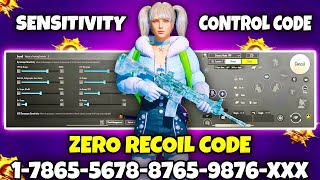 BGMI 3.6 UPDATE SENSITIVITY CODE | BGMI BEST SENSITIVITY SETTINGS | BGMI ZERO RECOIL SENSITIVITY