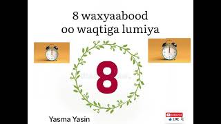 8 waxyaabood oo waqtiga lumiya|2021