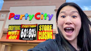 Let's go to Party City for their EVERYTHING MUST GO SALE!