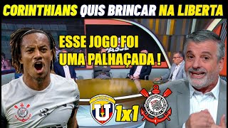 PÓS JOGO CORINTHIANS FEZ LIBERTADORES DE BRINCADEIRA E FICOU NO EMPATE !UNIV.CENTRAL 1X1 CORINTHIANS