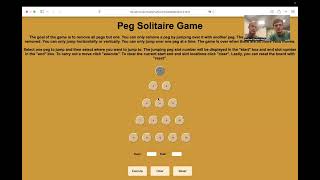 CS151 Peg Solitaire Game Video