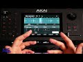 akai force drums chopping samples with sample editor