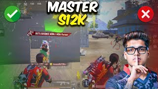 HOW TO MASTER S12k SHOTGUN IN BGMI/PUBG THAT EVERY PRO PLAYER USES🔥TIPS AND TRICKS.