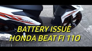 BATTERY ISSUE HONDA BEAT FI 110