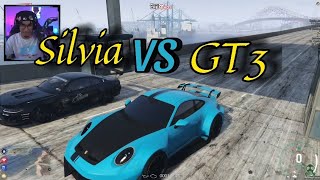 Rdjavi desata la velocidad: Carrera épica GT3 VS el Silvia de Many Gta Rp