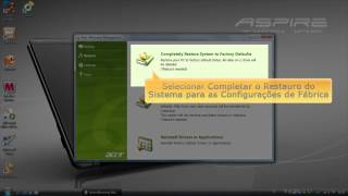 Acer eRecovery Management - Restauro do Sistema